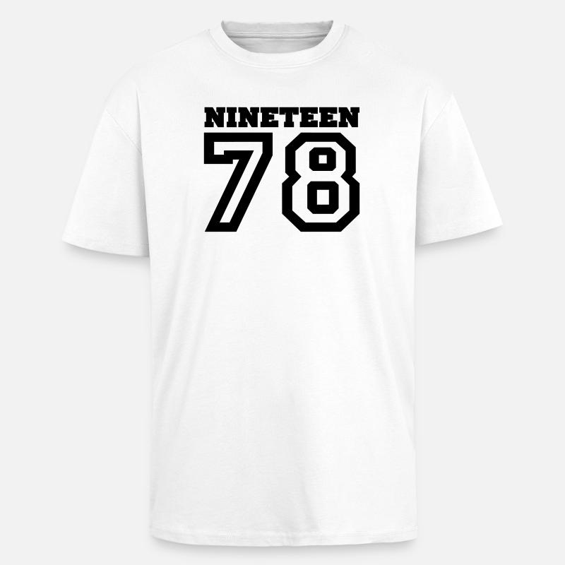 1978 - Unisex Oversized Heavyweight T-shirt - white