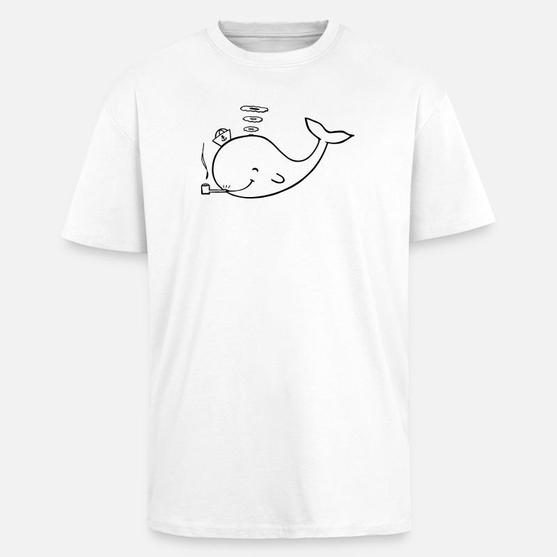 wal - Oversized Heavyweight Unisex T-Shirt - Weiß