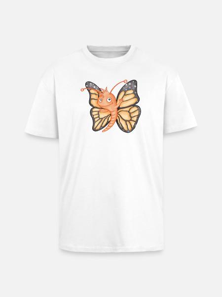 kleiner Schmetterling - Oversized Heavyweight Unisex T-Shirt - Weiß