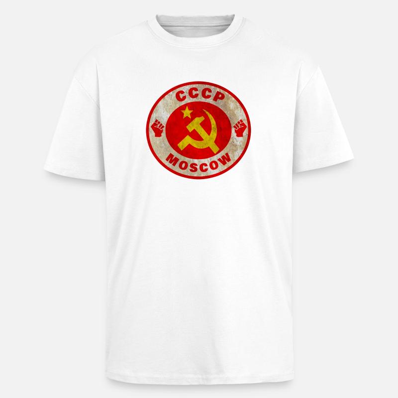 Union soviétique / Cadeau / Idée de cadeau - T-shirt unisexe oversize épais - blanc