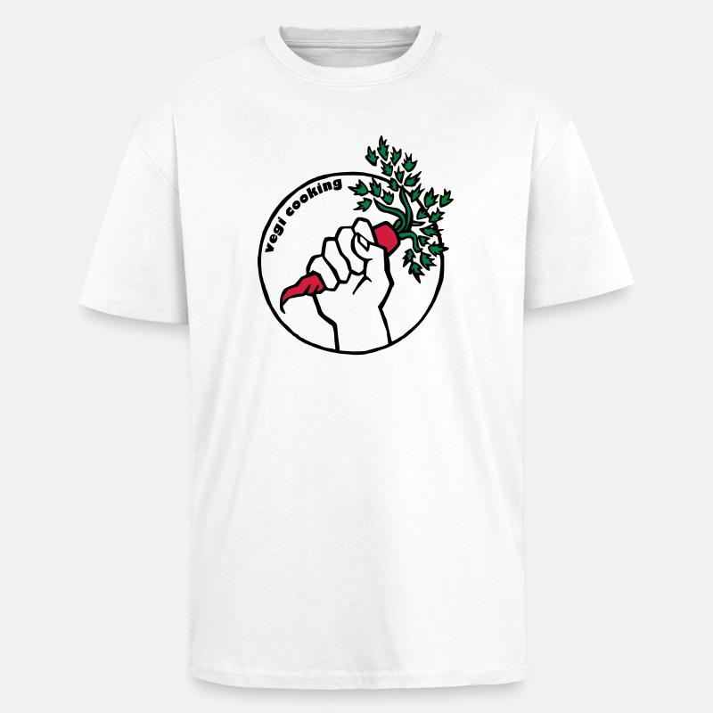 Vegan - Oversized Heavyweight Unisex T-Shirt - Weiß