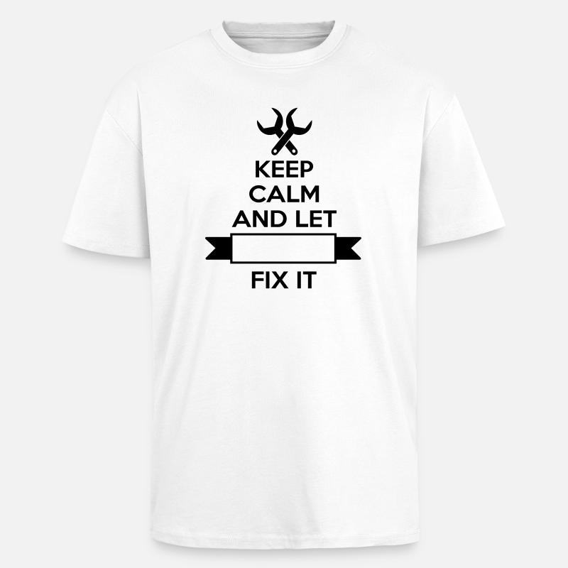 mechanic - Unisex Oversized Heavyweight T-shirt - white