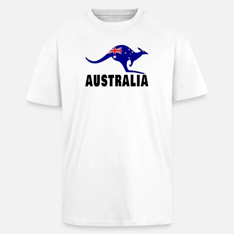 Australien Känguru / Geschenk / Geschenkidee - Oversized Heavyweight Unisex T-Shirt - Weiß