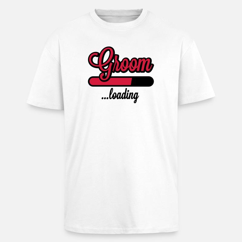 Groom loading - Oversized Heavyweight Unisex T-Shirt - Weiß