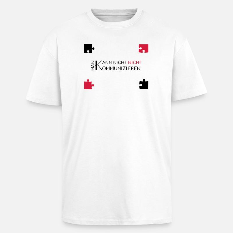 communication watzlawick - Oversized Heavyweight Unisex T-Shirt - Weiß