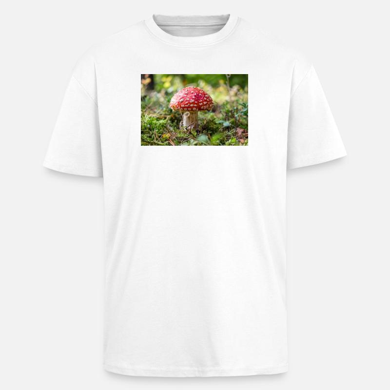 Toadstool - Unisex Oversized Heavyweight T-shirt - white