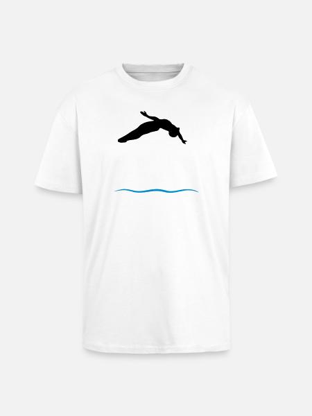 Turmspringer - Oversized Heavyweight Unisex T-Shirt - Weiß