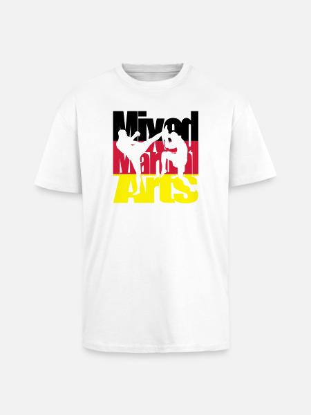 Mixed martial arts German - Unisex Oversized Heavyweight T-shirt - white