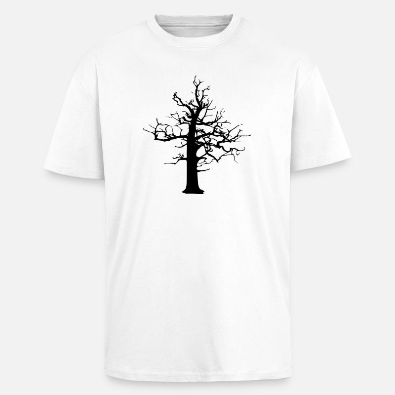 dépérage forestier - T-shirt unisexe oversize épais - blanc