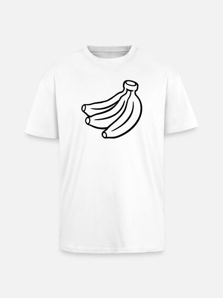Banana - Unisex Oversized Heavyweight T-shirt - white