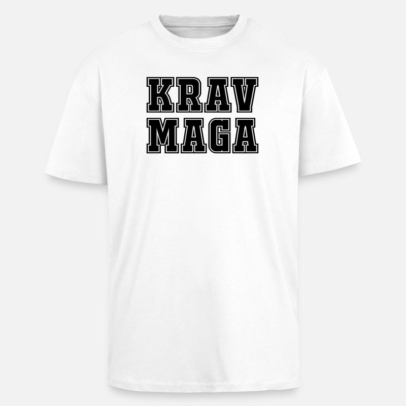 Krav - T-shirt unisexe oversize épais - blanc