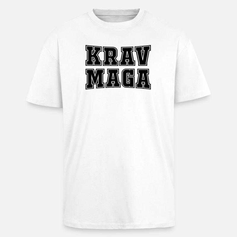 Krav - Oversized Heavyweight Unisex T-Shirt - Weiß