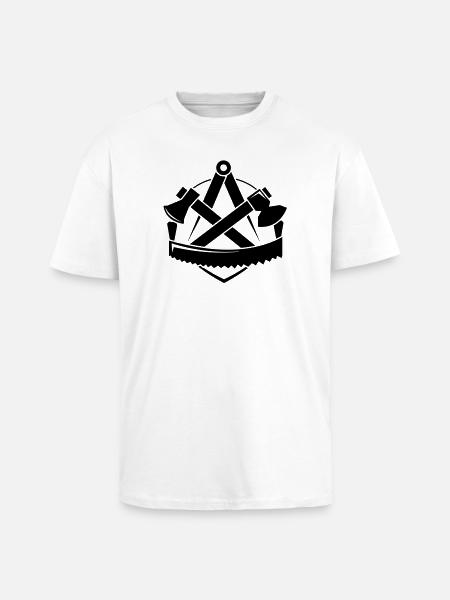 Carpenters logo - Unisex Oversized Heavyweight T-shirt - white