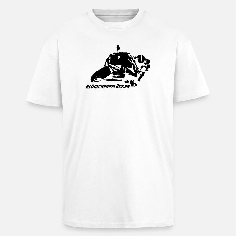 Blümchen-Pflücker Hanging off - Oversized Heavyweight Unisex T-Shirt - Weiß