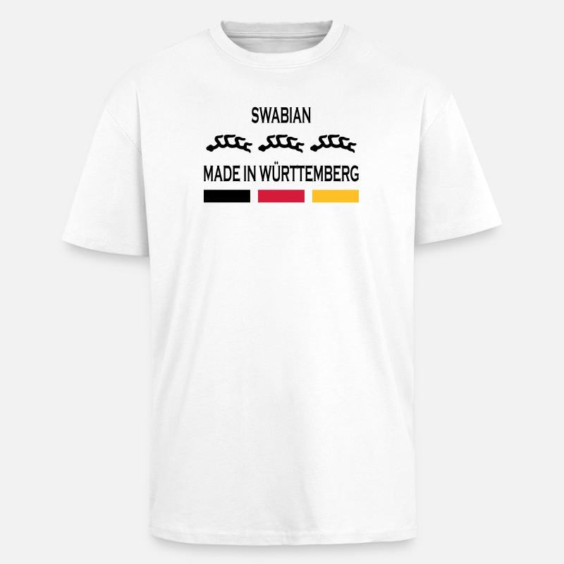 Made in Württemberg - T-shirt unisexe oversize épais - blanc