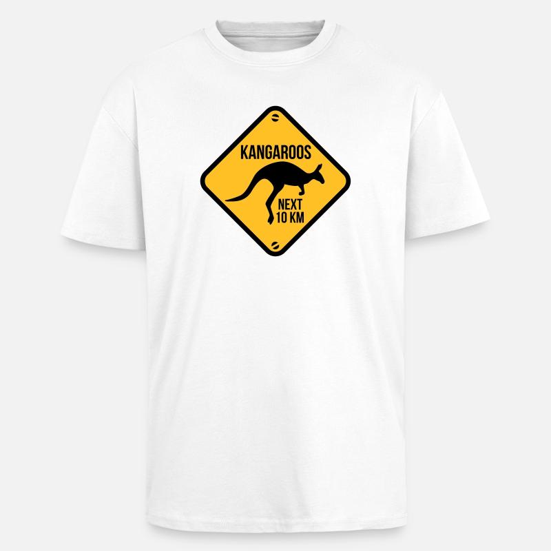 Australia - Australien - Oversized Heavyweight Unisex T-Shirt - Weiß