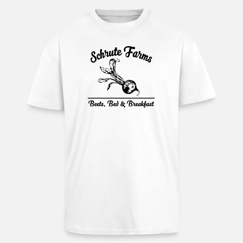 Conception de feuille d’aquarelle botanique - T-shirt unisexe oversize épais - blanc