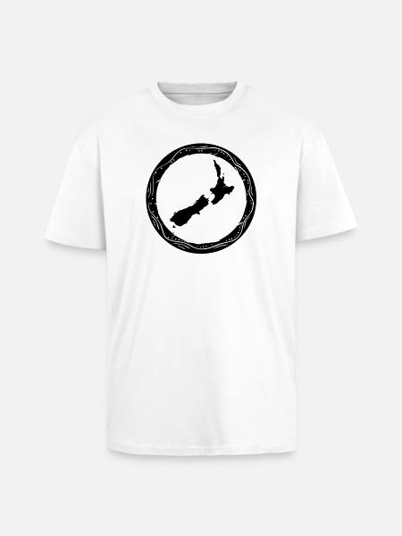 new zealand - Unisex Oversized Heavyweight T-shirt - white
