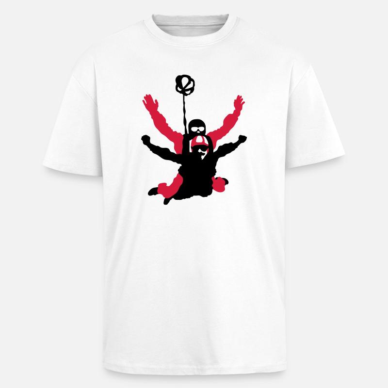 Tandemsprung - Oversized Heavyweight Unisex T-Shirt - Weiß