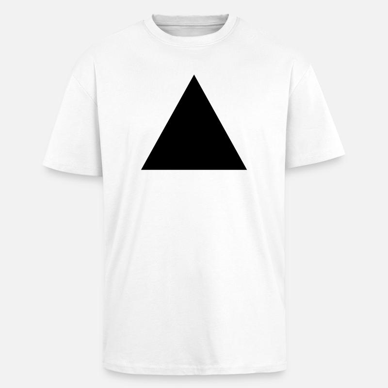 hipster triangle shape - Unisex Oversized Heavyweight T-shirt - white