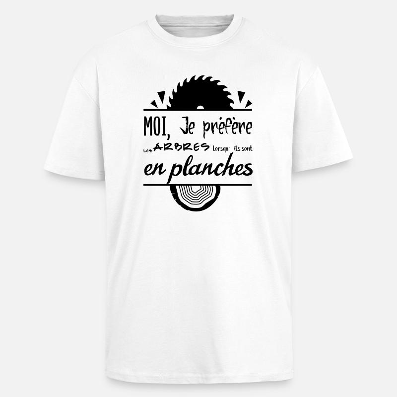The trees are better in boards! - Unisex Oversized Heavyweight T-shirt - white