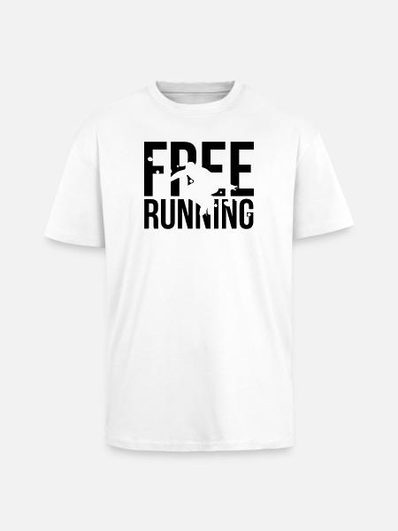 le free running - T-shirt unisexe oversize épais - blanc