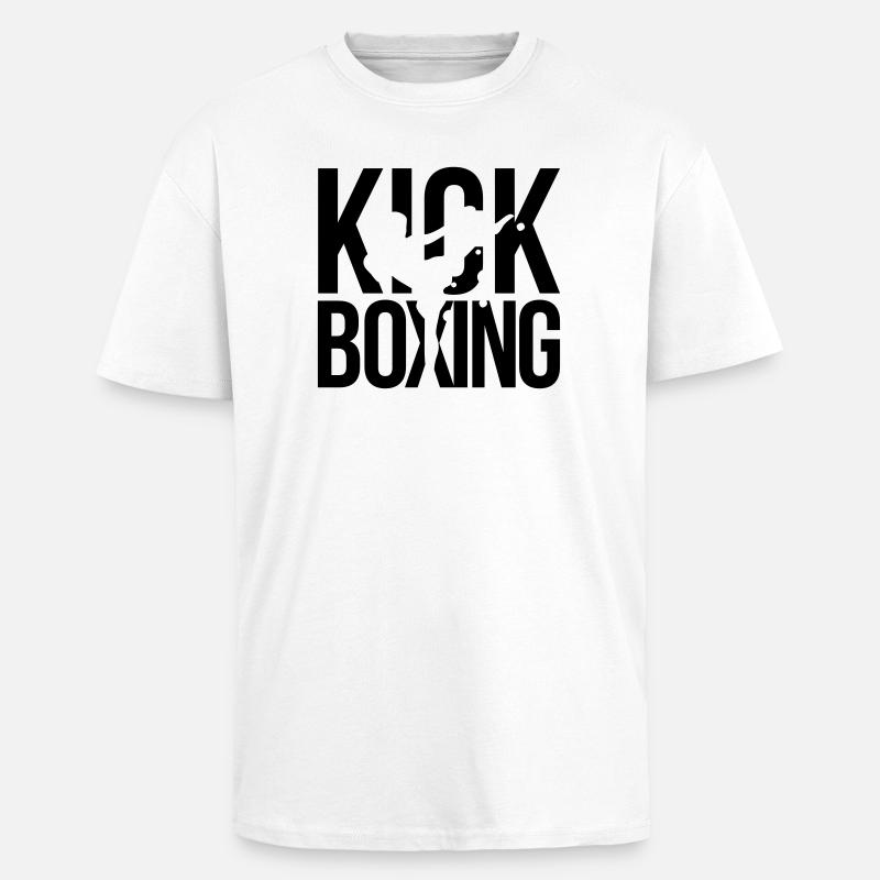 boxe kick boxing - T-shirt unisexe oversize épais - blanc