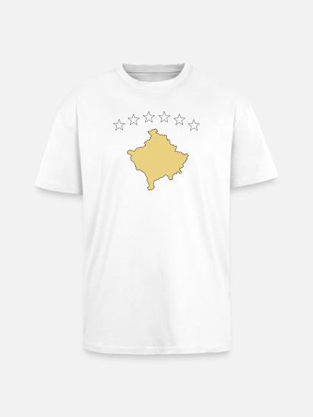 kosovo - Oversized Heavyweight Unisex T-Shirt - Weiß