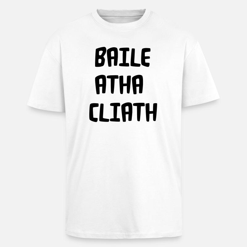 Baile Atha Cliath - Unisex Oversized Heavyweight T-shirt - white