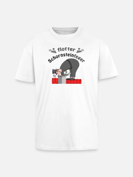 Chimney sweep good luck charm - Unisex Oversized Heavyweight T-shirt - white