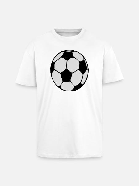ballon-foot - T-shirt unisexe oversize épais - blanc