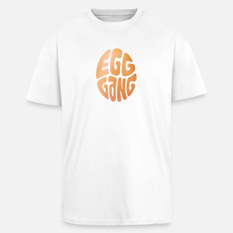 König der Eiertextur - Oversized Heavyweight Unisex T-Shirt - Weiß
