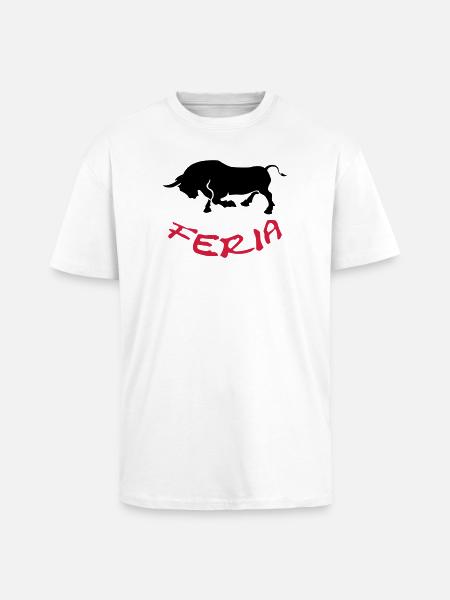 Feria ! - T-shirt unisexe oversize épais - blanc