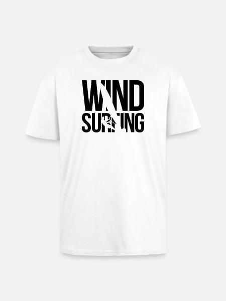 windsurfing - Unisex Oversized Heavyweight T-shirt - white