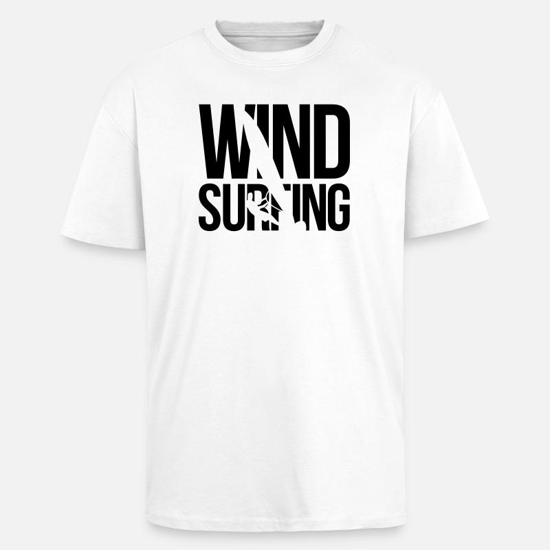 Windsurfen windsurfing - Oversized Heavyweight Unisex T-Shirt - Weiß