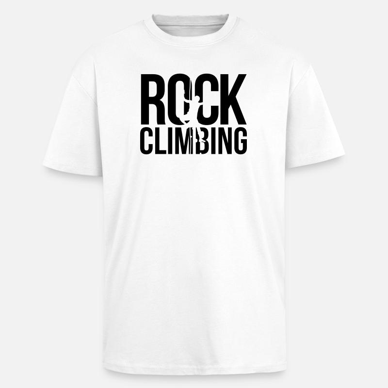 rock climbing Klettern - Oversized Heavyweight Unisex T-Shirt - Weiß