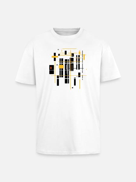 Architecture minimal landscape - Unisex Oversized Heavyweight T-shirt - white