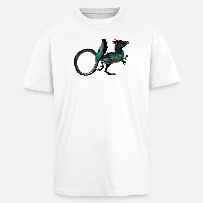 dinosaur - Unisex Oversized Heavyweight T-shirt - white
