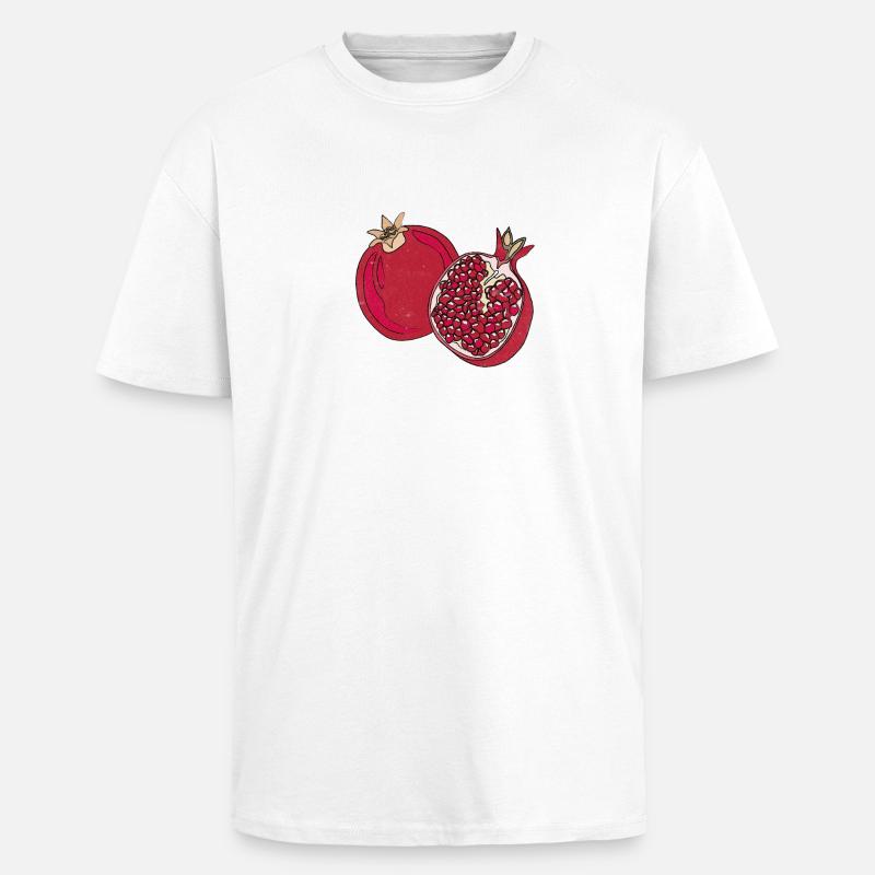 Pamplemousse d’été fruit savoureux plaisir cadeau - T-shirt unisexe oversize épais - blanc