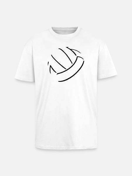Volleyball Ball - Unisex Oversized Heavyweight T-shirt - white