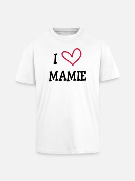I love Grandma - Unisex Oversized Heavyweight T-shirt - white