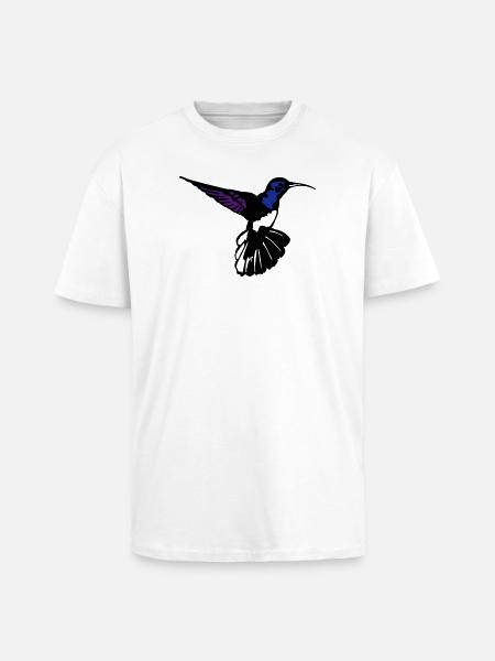 colibri - Unisex Oversized Heavyweight T-shirt - white