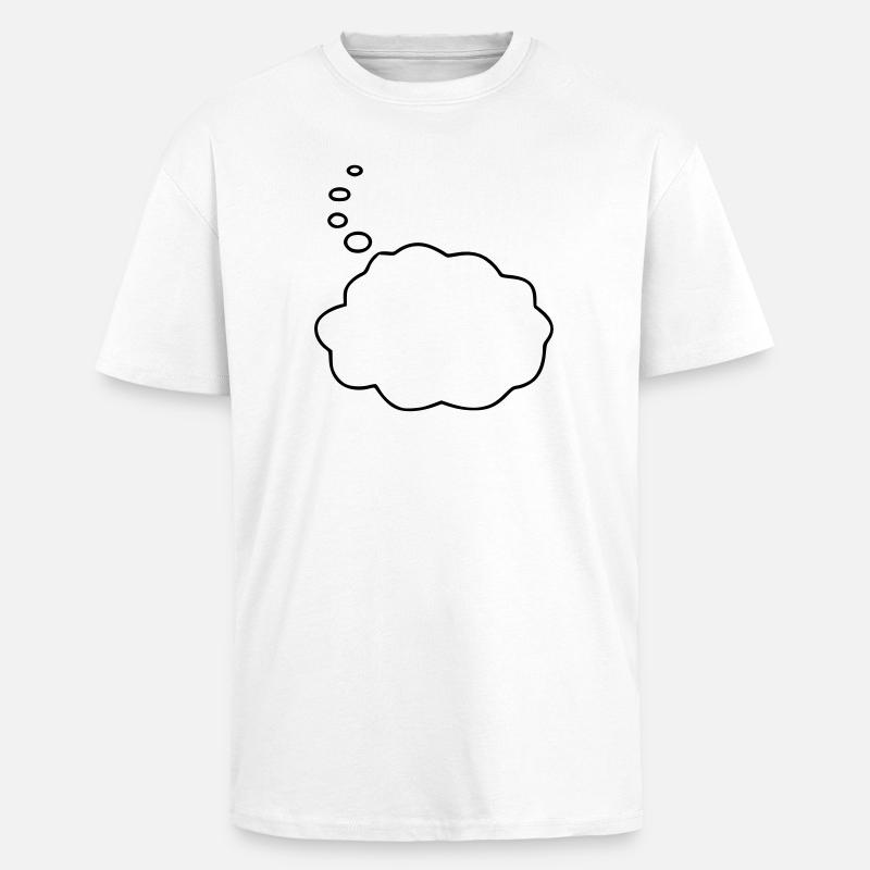 Speech Bubble / Sprechblase - Oversized Heavyweight Unisex T-Shirt - Weiß