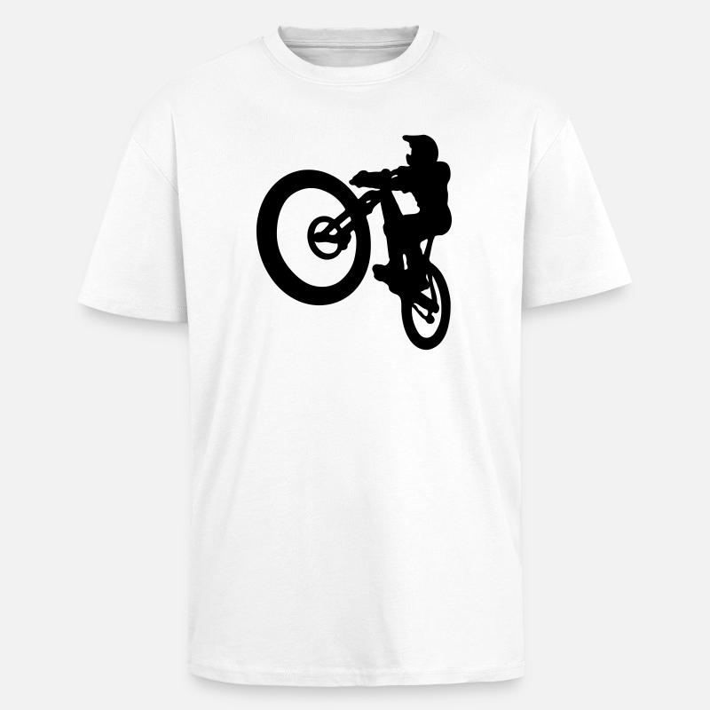 MTB jump - Oversized Heavyweight Unisex T-Shirt - Weiß