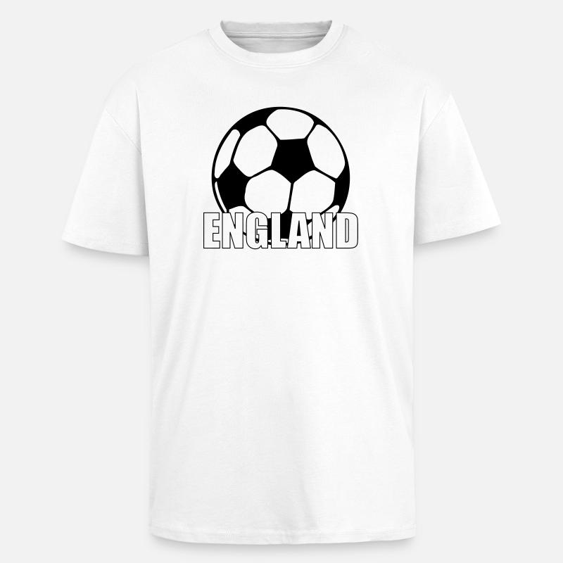 England - Oversized Heavyweight Unisex T-Shirt - Weiß