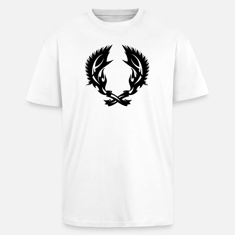 Wing fire emblem - Unisex Oversized Heavyweight T-shirt - white