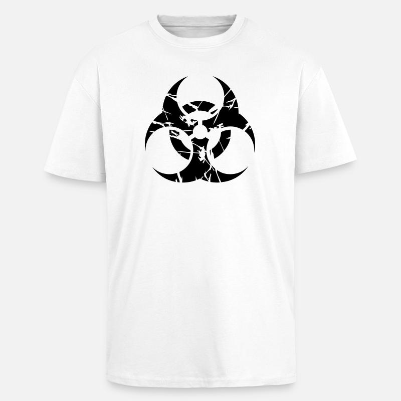 nuclear - Oversized Heavyweight Unisex T-Shirt - Weiß
