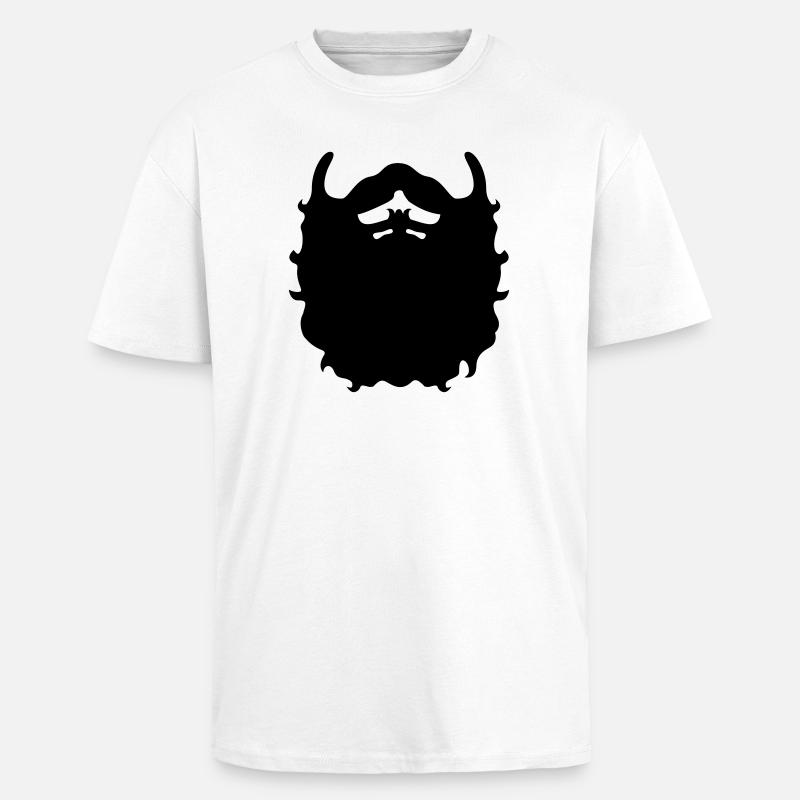 Bart - Oversized Heavyweight Unisex T-Shirt - Weiß