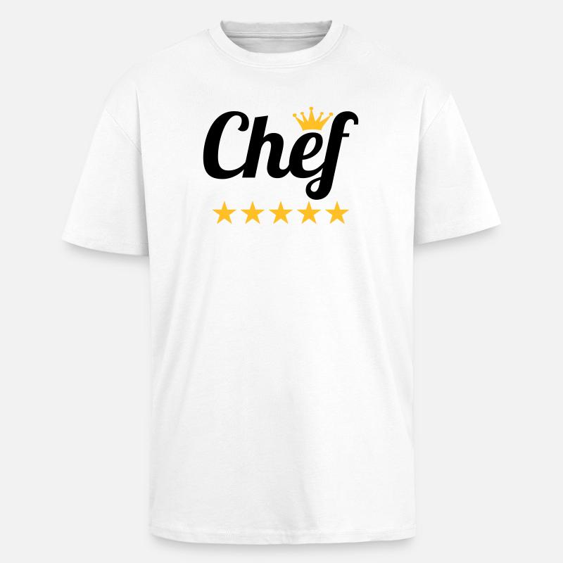 Chef - Oversized Heavyweight Unisex T-Shirt - Weiß