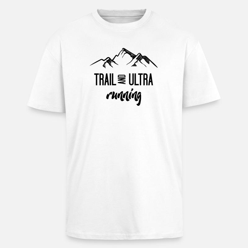 Trail Running et Ultra Running - T-shirt unisexe oversize épais - blanc